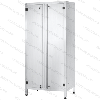 Шкаф кухонный ШЗКп - 1800х600х600 Profi Inox (дверь распашная, 2 сплошные полки)